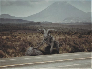 Depiction of New Zealand’s Goatman.