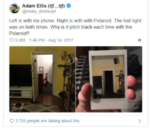 Polaroids Adam took of his hallway