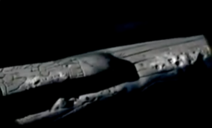 Screenshot of the supposed alien craft from Apollo 20 footage.