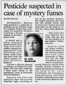 Newspaper Article on Gloria’s Death