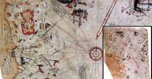 Piri Reis’s Map from the 16th century