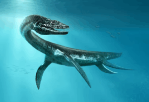 Rendering of the Plesiosaurus during the Jurassic period.
