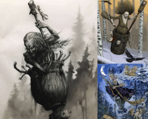 Depictions of Baba Yaga