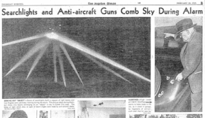 Article from the Los Angeles Times including the image taken of the UFO.
