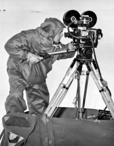Navy cameraman brought out to film parts of the expedition.