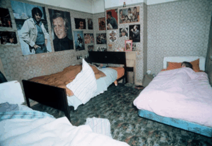 Photos of pillows floating in the kid’s bedroom in Enfield.