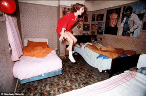 Photo taken while Janet was supposedly levitating off her bed.