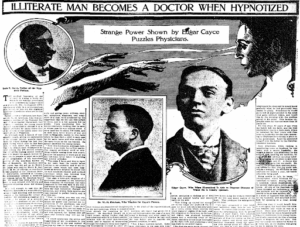 Article about Edgar Cayce and his abilities.