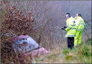 Vauxhall Astra found after the ghost sightings.