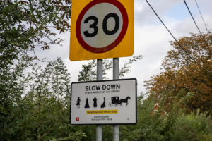 The traffic sign in Pluckley