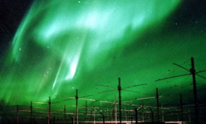 Northern Lights over the HAARP facility