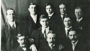 Photo of several of the men who claimed to see the Van Meter visitor