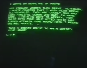 Reconstruction of what the messages may have appeared like.