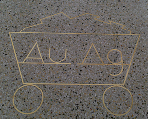 Au Ag image in the Denver Airport