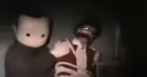 Screenshot of the third Blank Room Soup video showing a man who was presumably held hostage.