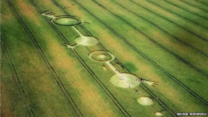 Crop Circle known as the Eastfield Pictogram found in July 1990