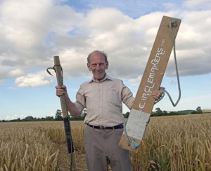Doug Bower with his tools he claimed to make crop circles with