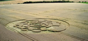 Image of a Crop Circle that appeared in 2009 in a Wiltshire, England wheat farm