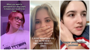 Screenshots of Tik Tokers who’ve claim to have shifted. Thumbnail credit: @djanique.joan via TikTok, @phenixl111 via TikTok, @briiannagorskii via TikTok. Courtesy of Yahoo.com and Tik Tok*