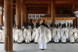Shinto Priests in practice. Courtesy of Medium.com