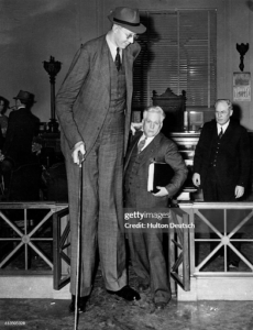 Image of Robert Wadlow. Courtesy of Hulton-Deutsch Collection/CORBIS/Corbis via Getty Images*