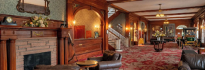The lobby at the Stanley Hotel courtesy of Reservation Desk